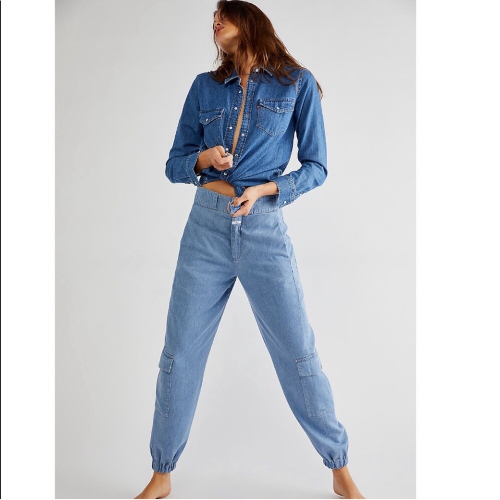 Free People Closed Jogger Jeans Size 34 - Picture 2 of 4